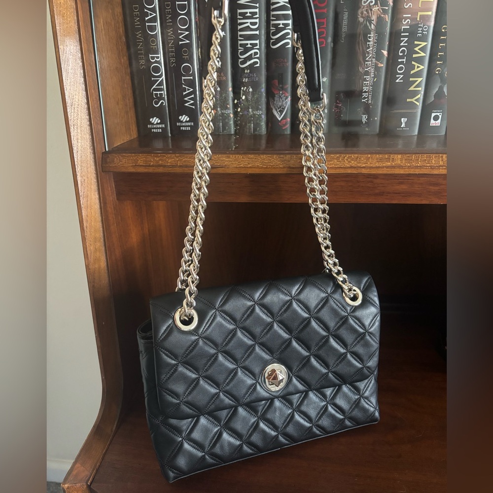 Kate Spade ♠️ Natalia Medium Flap Shoulder Bag in Black